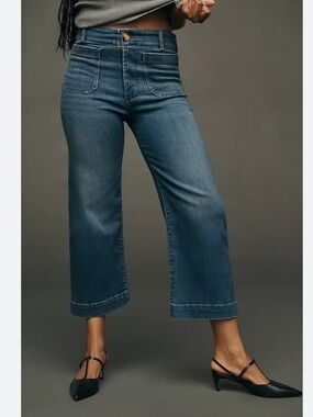 Anthropologie Pilcro The Skipper Wide Leg Jeans Size: 26